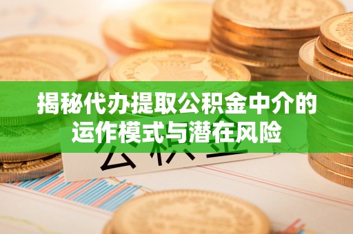 秦安揭秘代办提取公积金中介的运作模式与潜在风险