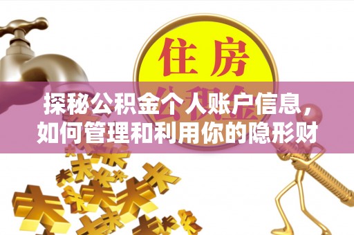 秦安探秘公积金个人账户信息，如何管理和利用你的隐形财富
