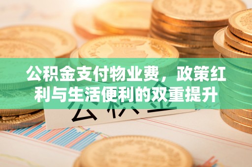 秦安公积金支付物业费，政策红利与生活便利的双重提升