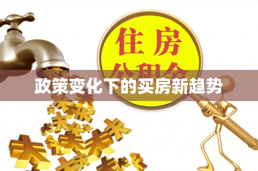 秦安政策变化下的买房新趋势