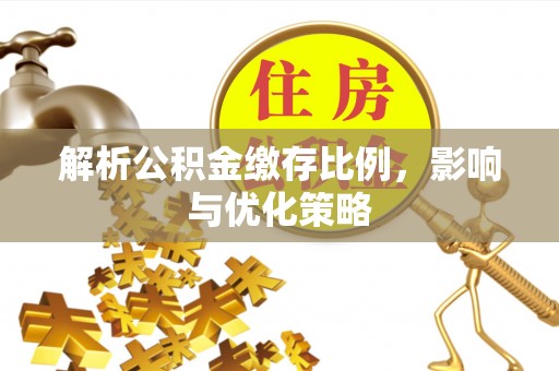 秦安解析公积金缴存比例，影响与优化策略
